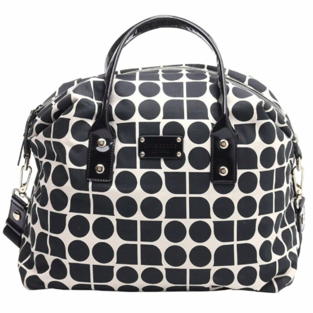 Kate Spade Black & Cream Glenmore Noel Juliet Satchel